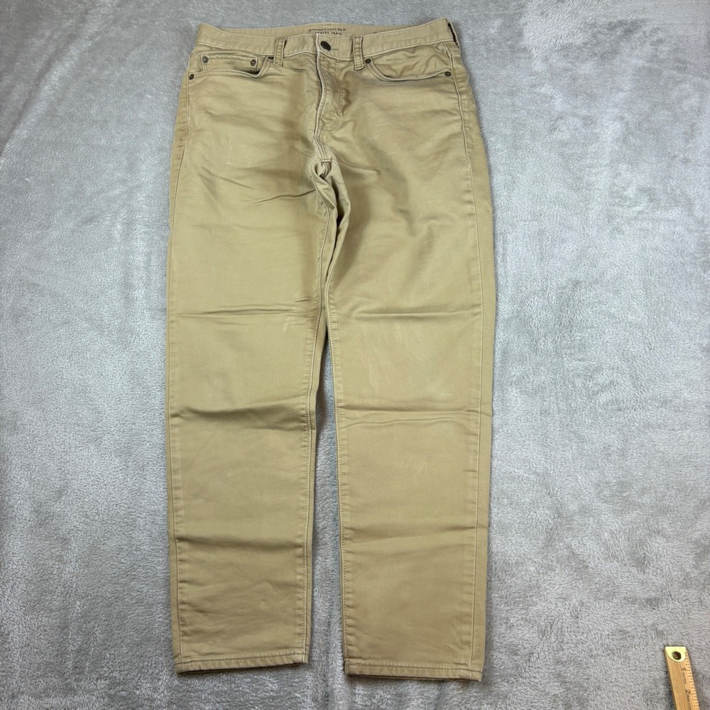 Banana Republic Jeans‎ Mens 31x30 (Fits 32x29) Travel Athletic Fit Tan Stretch